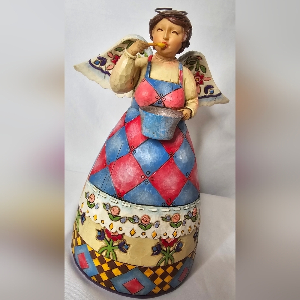 Jim Shore Bless This Kitchen Kitchen Fairy Angel Heartwood Creek With Box - Picture 2 of 14